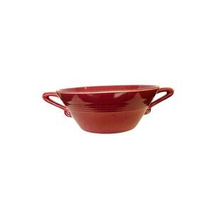Rare Vintage Homer Laughlin Fiesta Harlequin Maroon Cream Soup Coupe EUC
